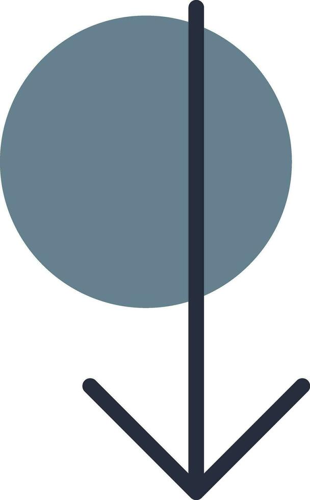 Down Arrow Creative Icon Design vector
