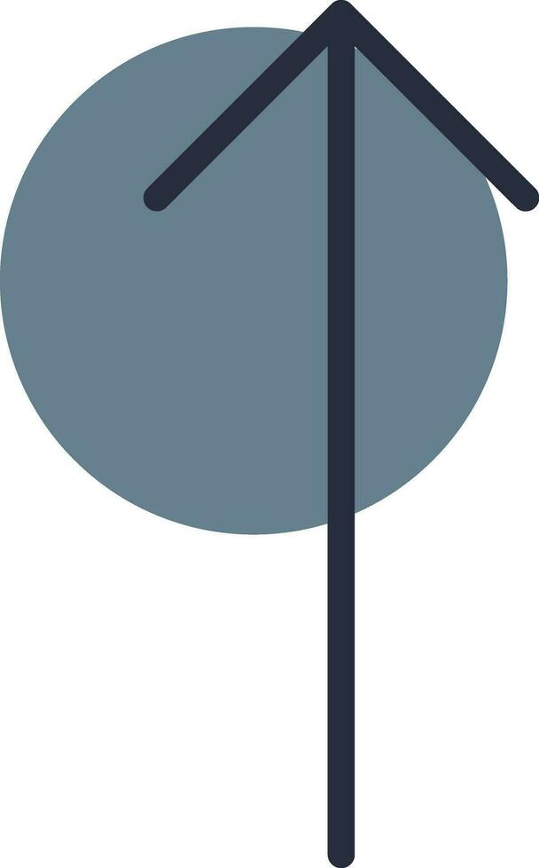 Up Arrow Creative Icon Design vector