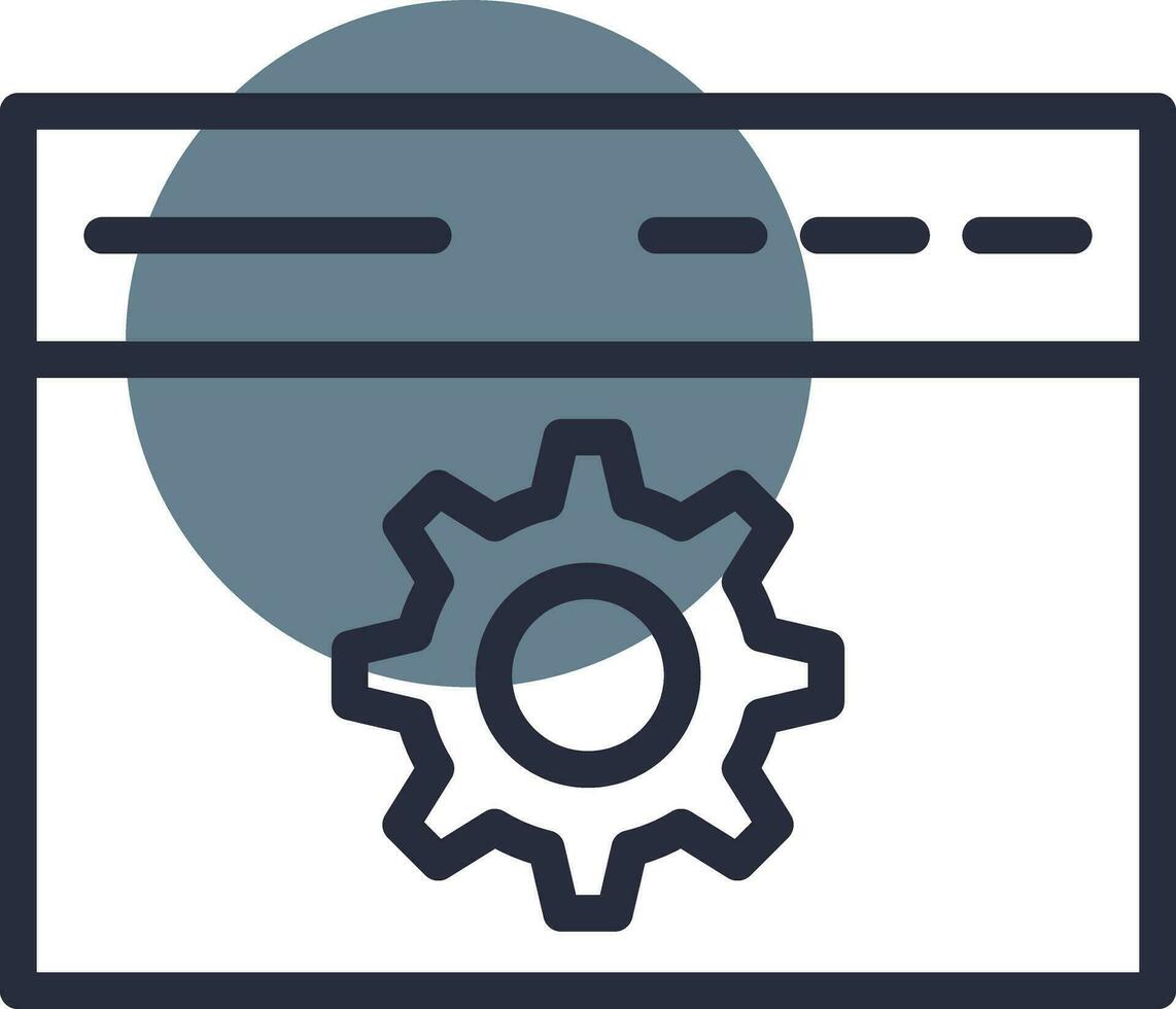 Browser Setting Creative Icon Design vector