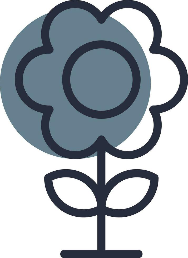 diseño de icono creativo de flor vector