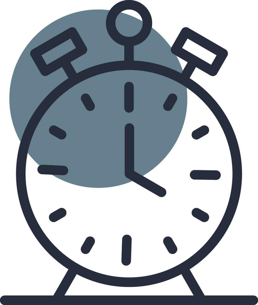 Alarm Clock Creative Icon Design vector