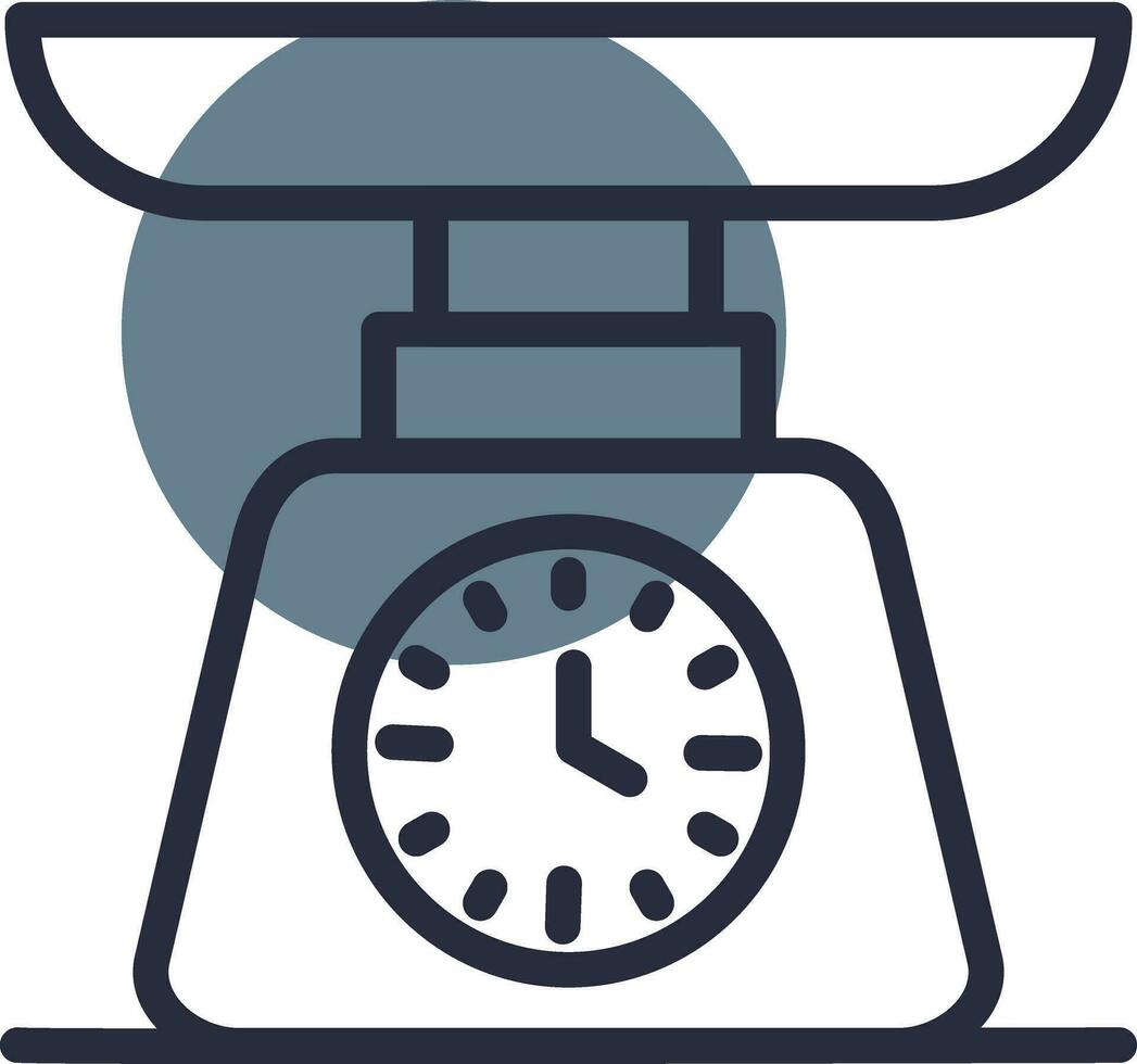 Weighing Machine Creative Icon Design vector