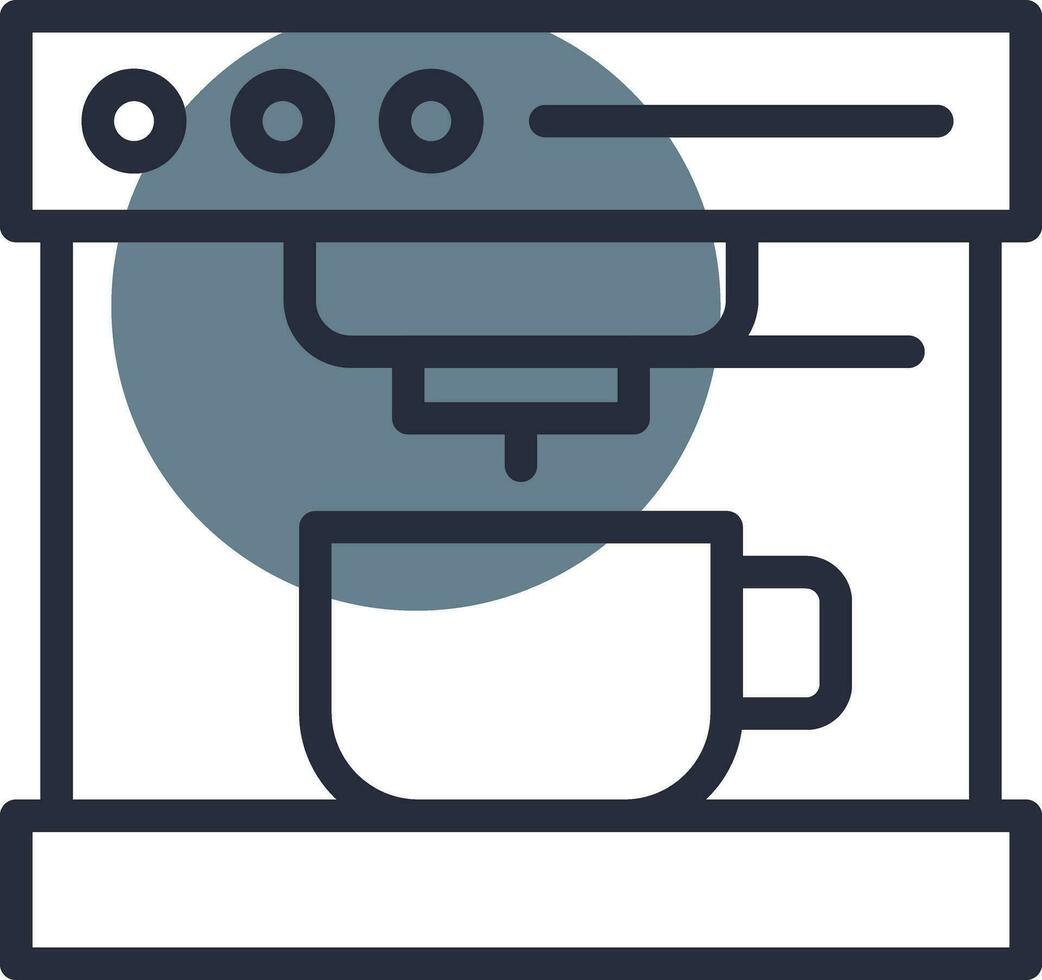 Coffee Machine Creative Icon Design vector