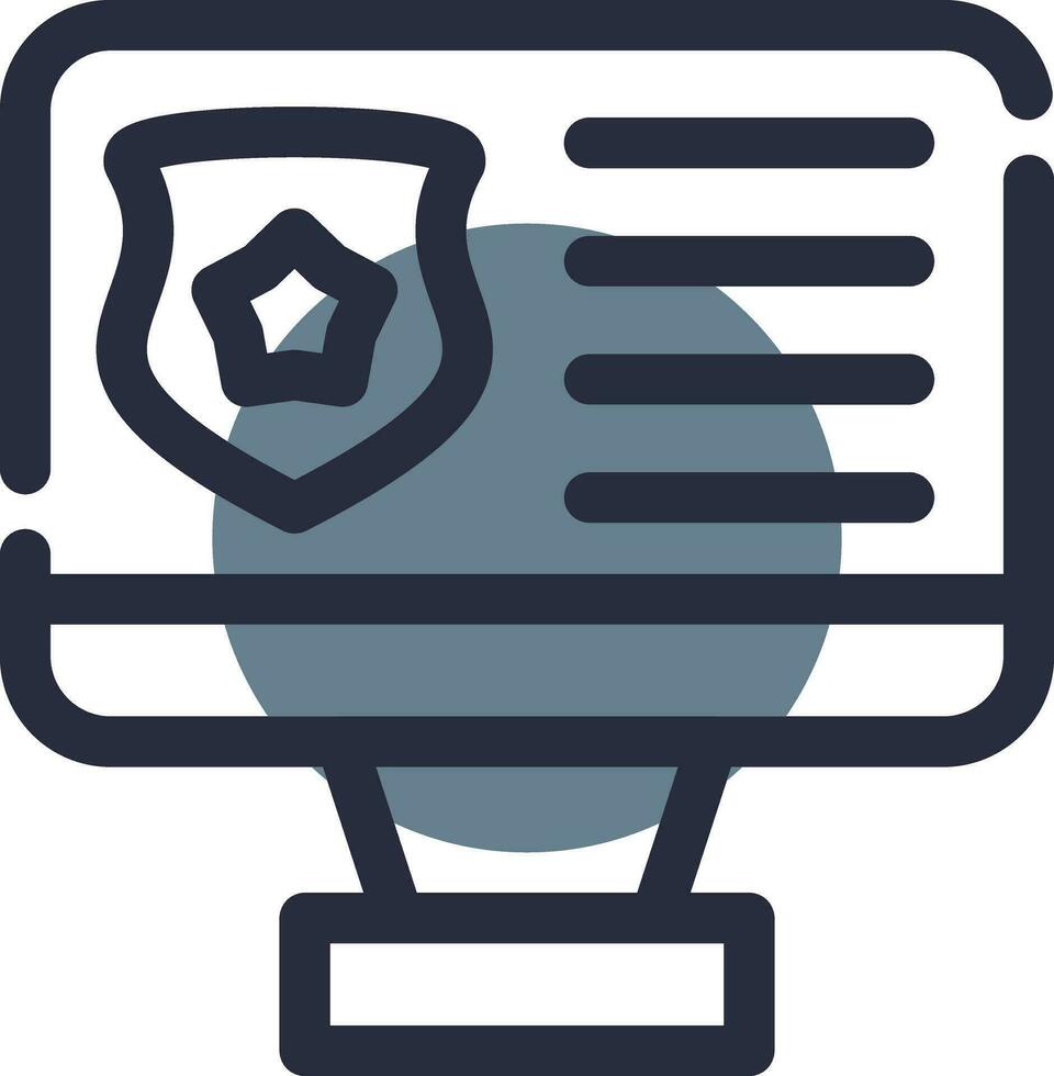 Online Police Creative Icon Design vector