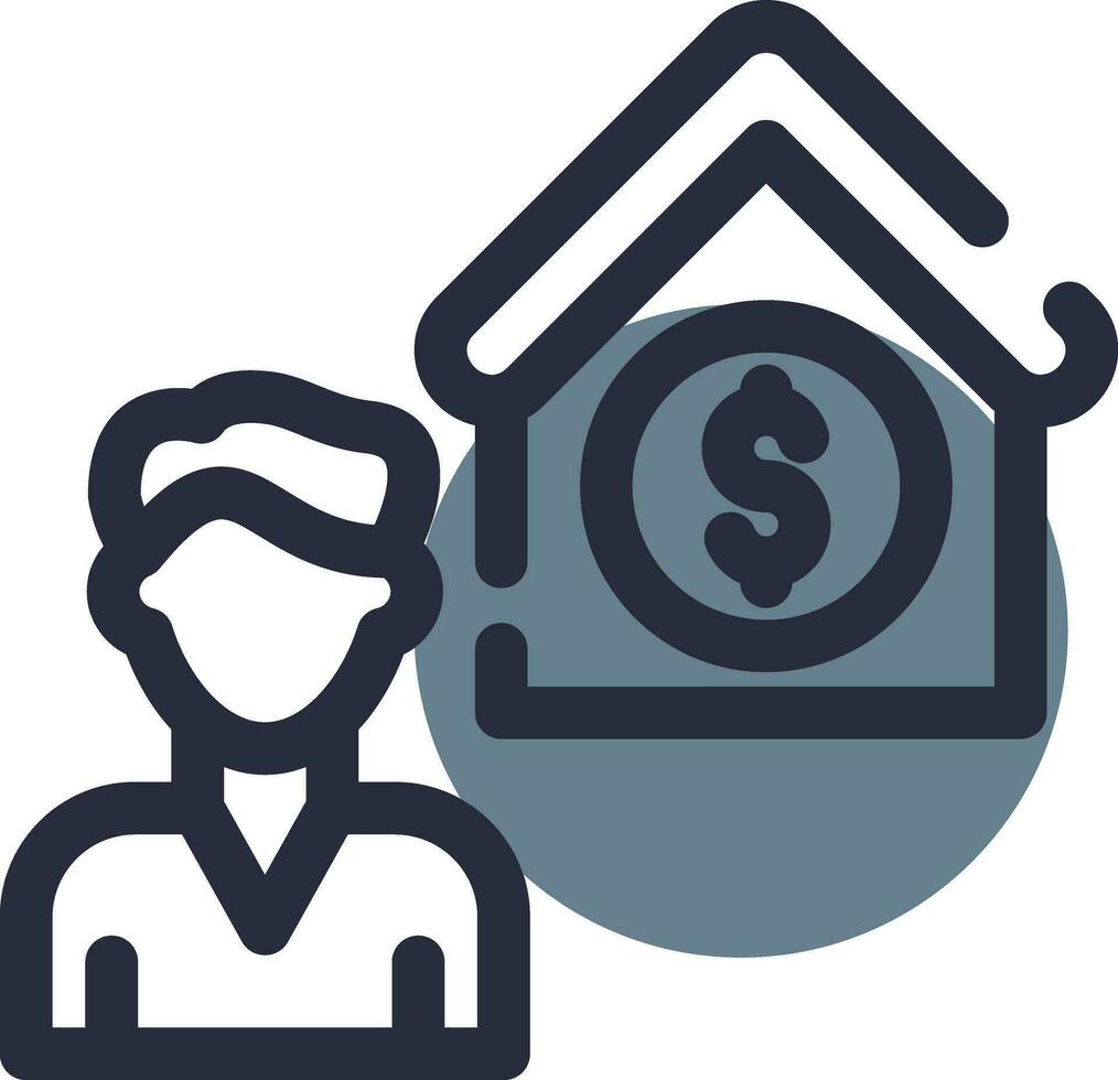 Broker Dealer Creative Icon Design vector