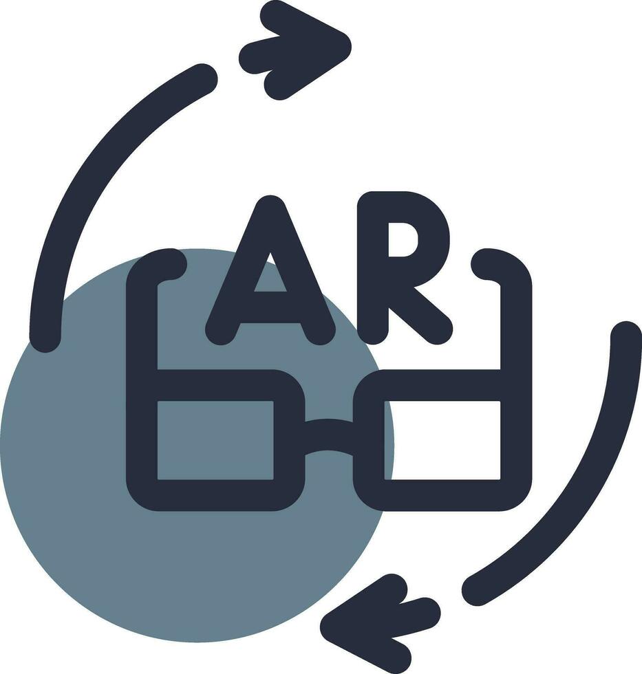 Ar Glasses Creative Icon Design vector