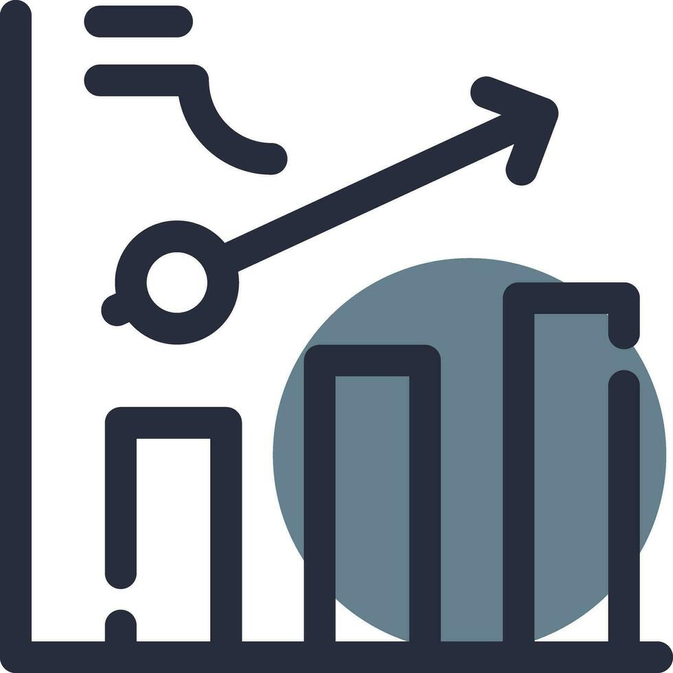 Clustered Bar Creative Icon Design vector