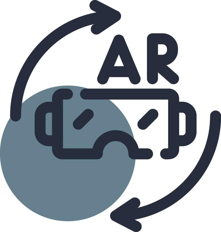 Vr Glasses Creative Icon Design vector