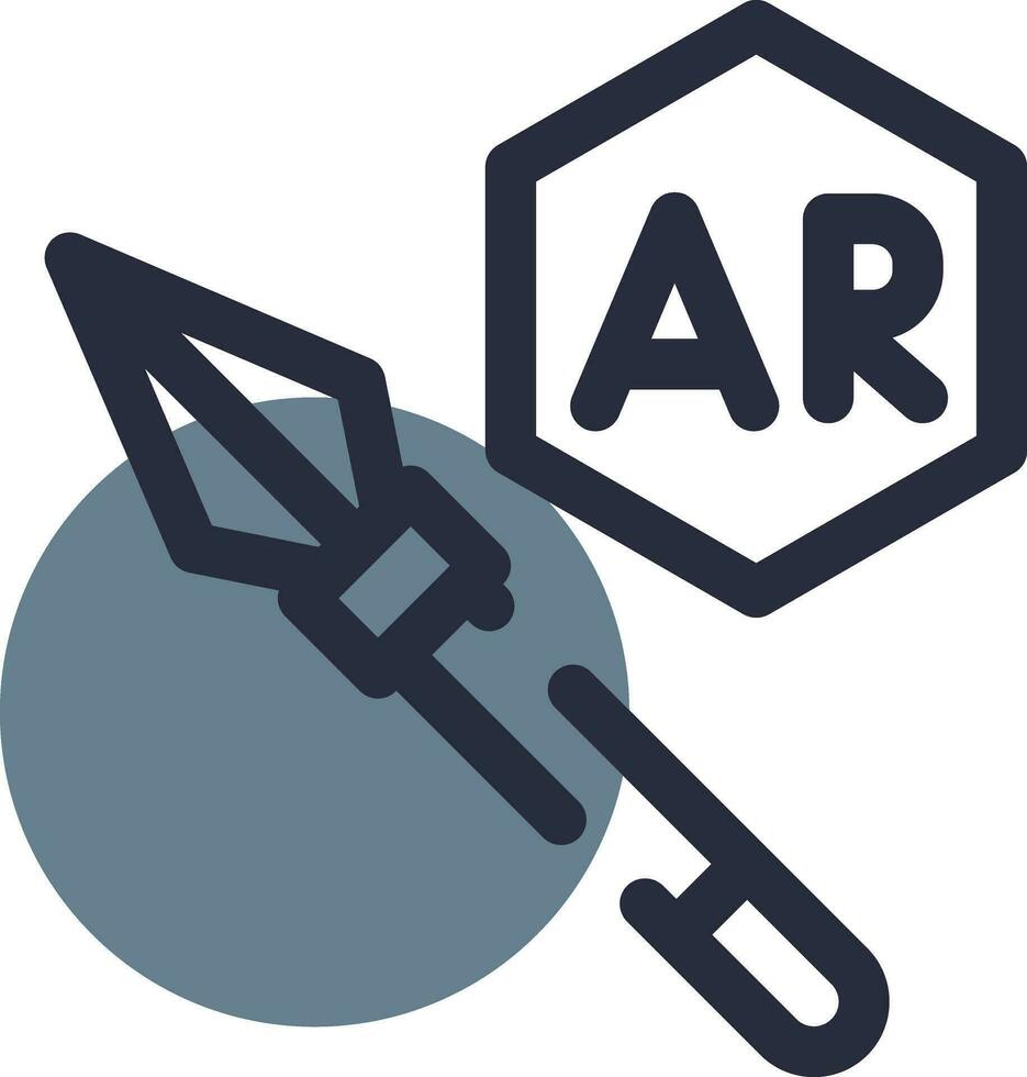 Ar Spear Throwing Creative Icon Design vector