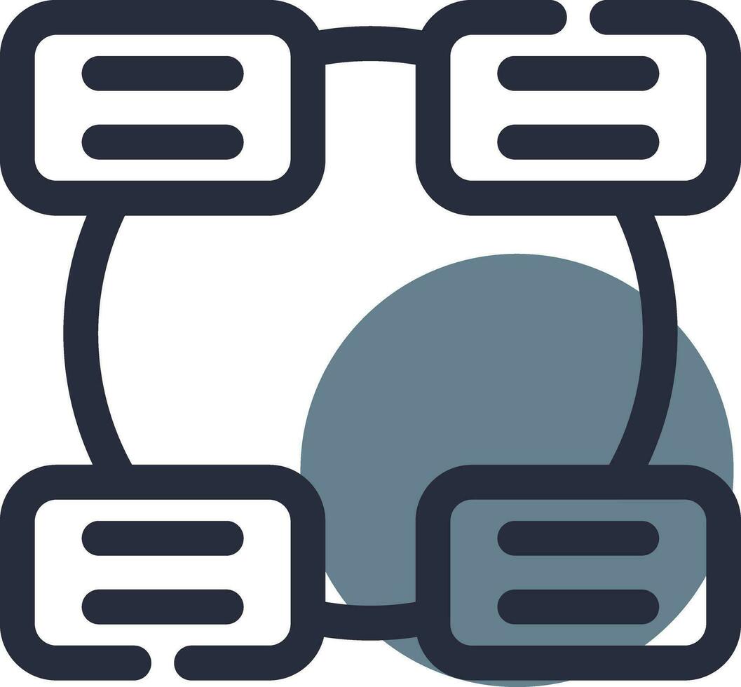 Nondirectional Cycle Creative Icon Design vector