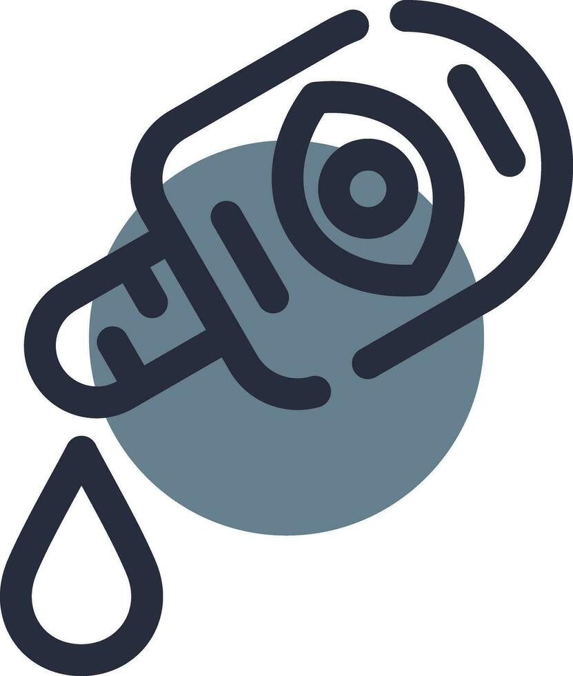 Medical Eye Drops Creative Icon Design vector
