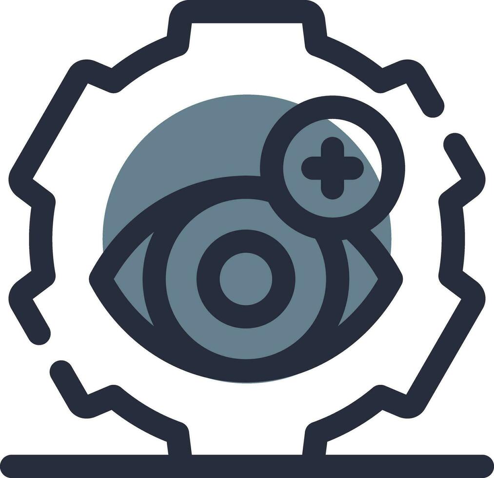 Optometry Practice Creative Icon Design vector
