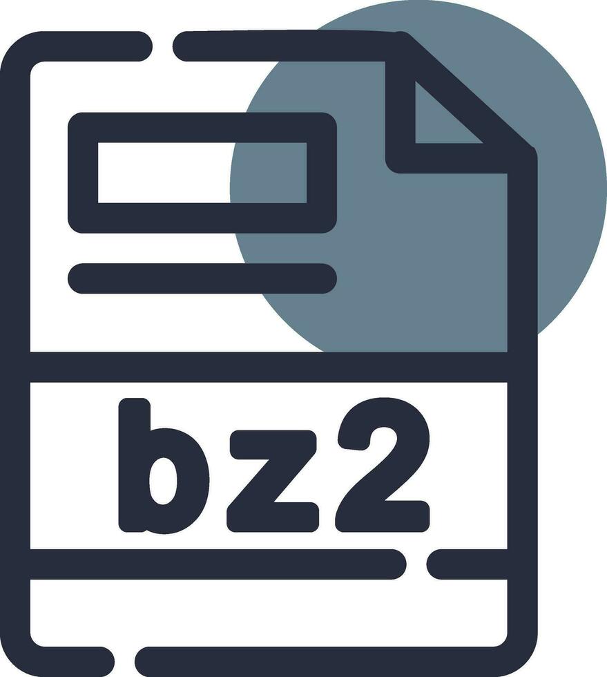 bz2 creativo icono diseño vector