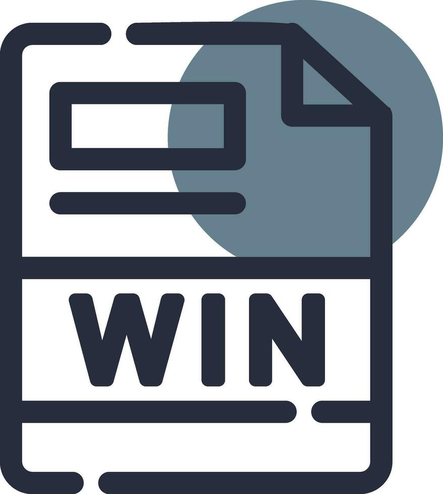 WIN Creative Icon Design vector