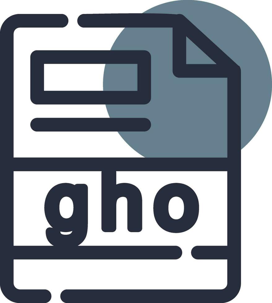 gho creativo icono diseño vector