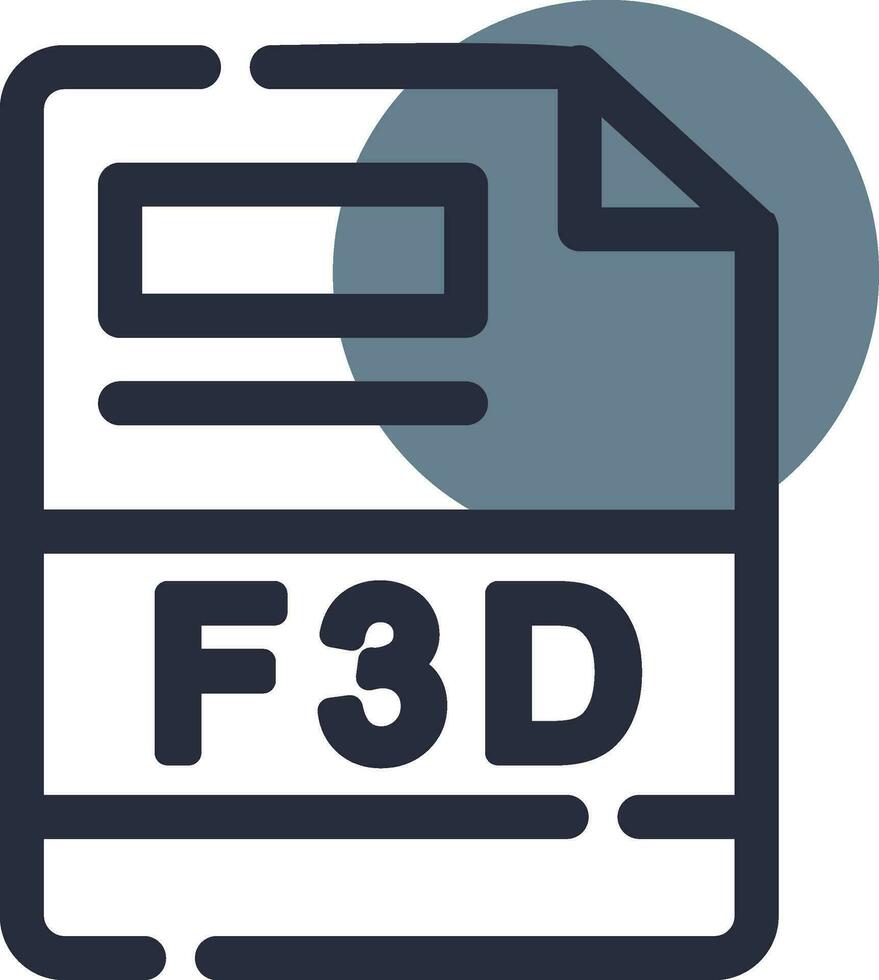 F3D Creative Icon Design vector