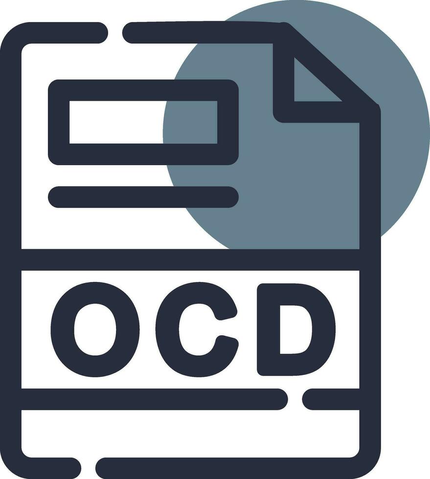 ocd creativo icono diseño vector