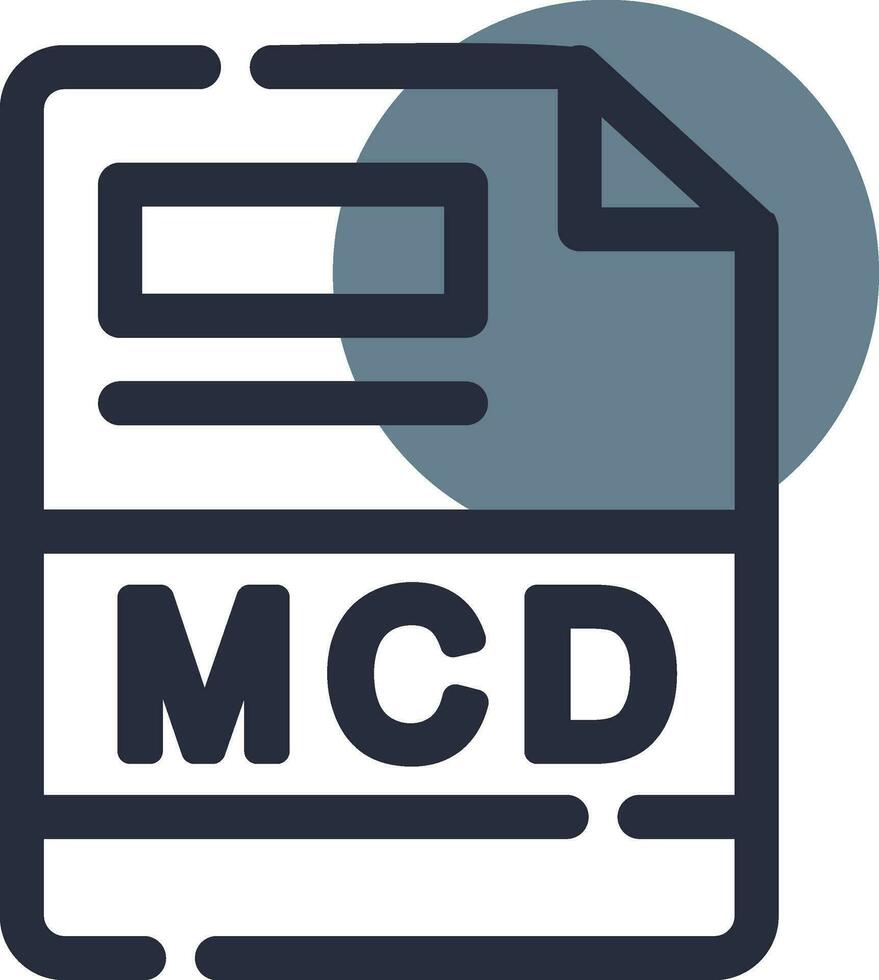 mcd creativo icono diseño vector