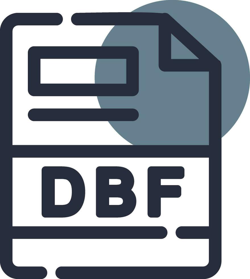 dbf creativo icono diseño vector