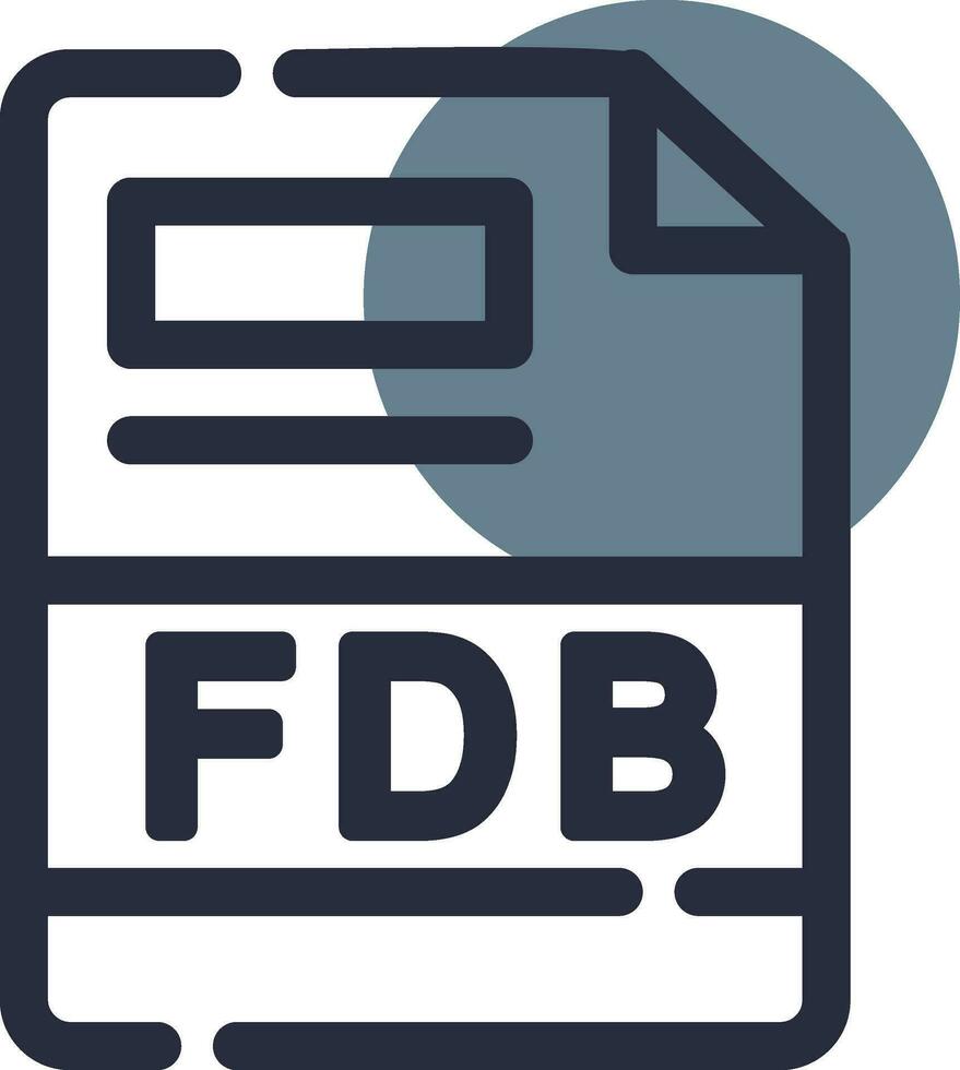 FDB Creative Icon Design vector