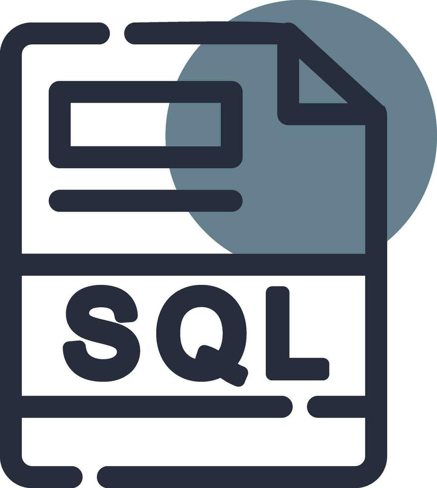 SQL Creative Icon Design vector