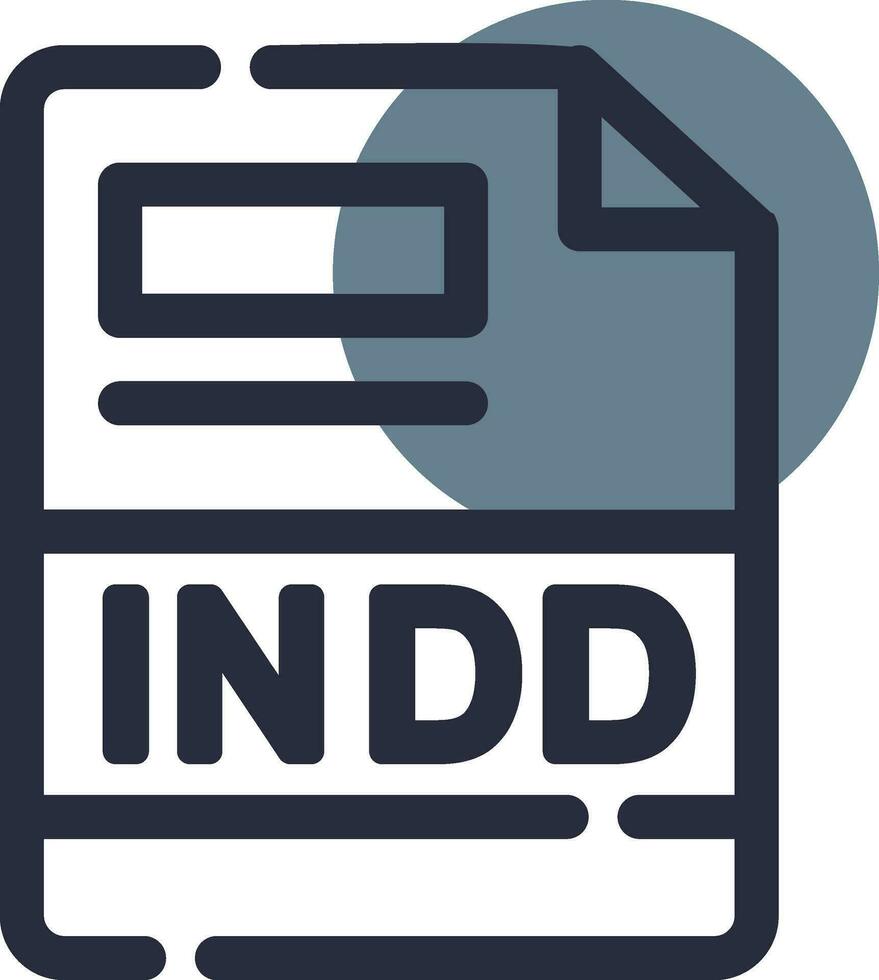 INDD Creative Icon Design vector