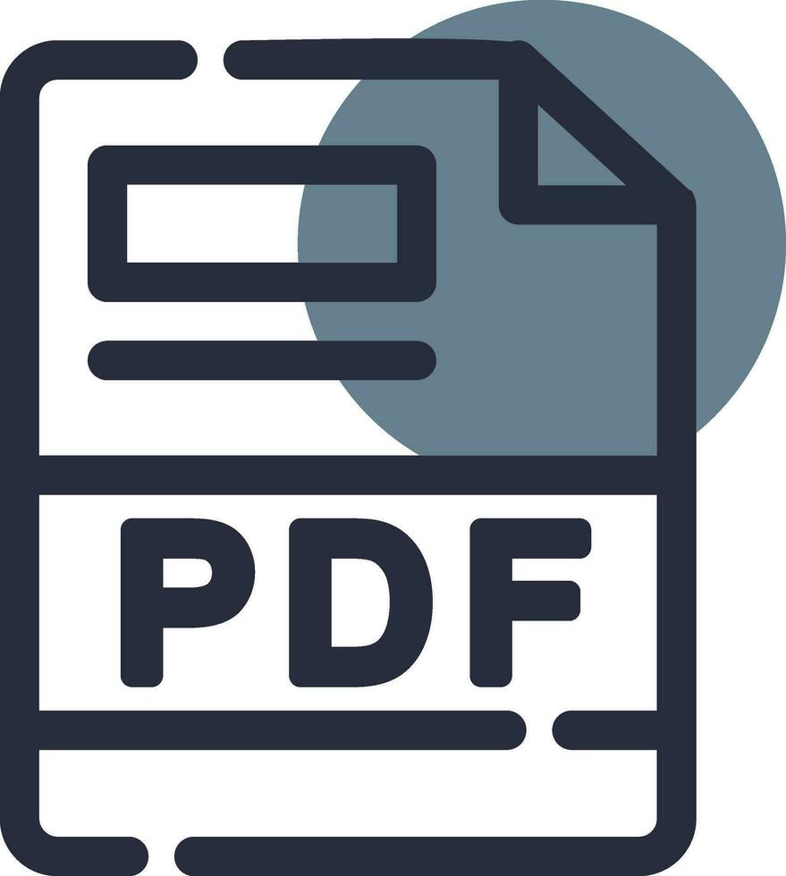 pdf creativo icono diseño vector