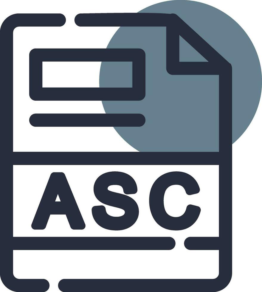 asc creativo icono diseño vector