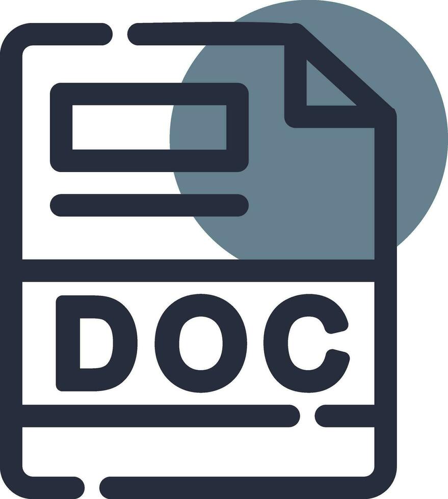 DOC Creative Icon Design vector