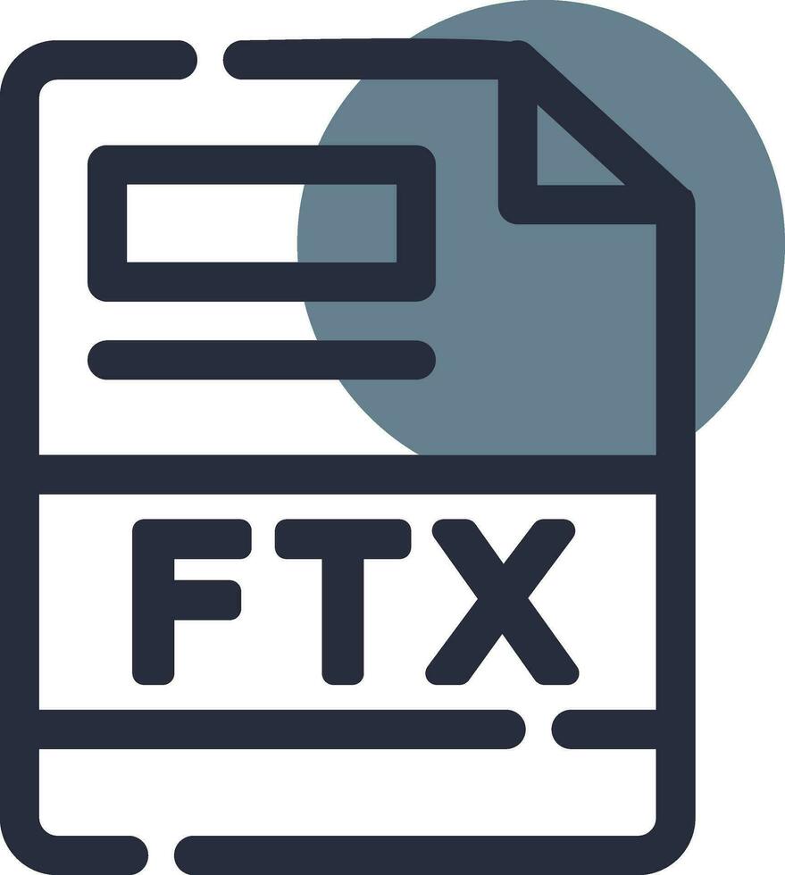 ftx creativo icono diseño vector