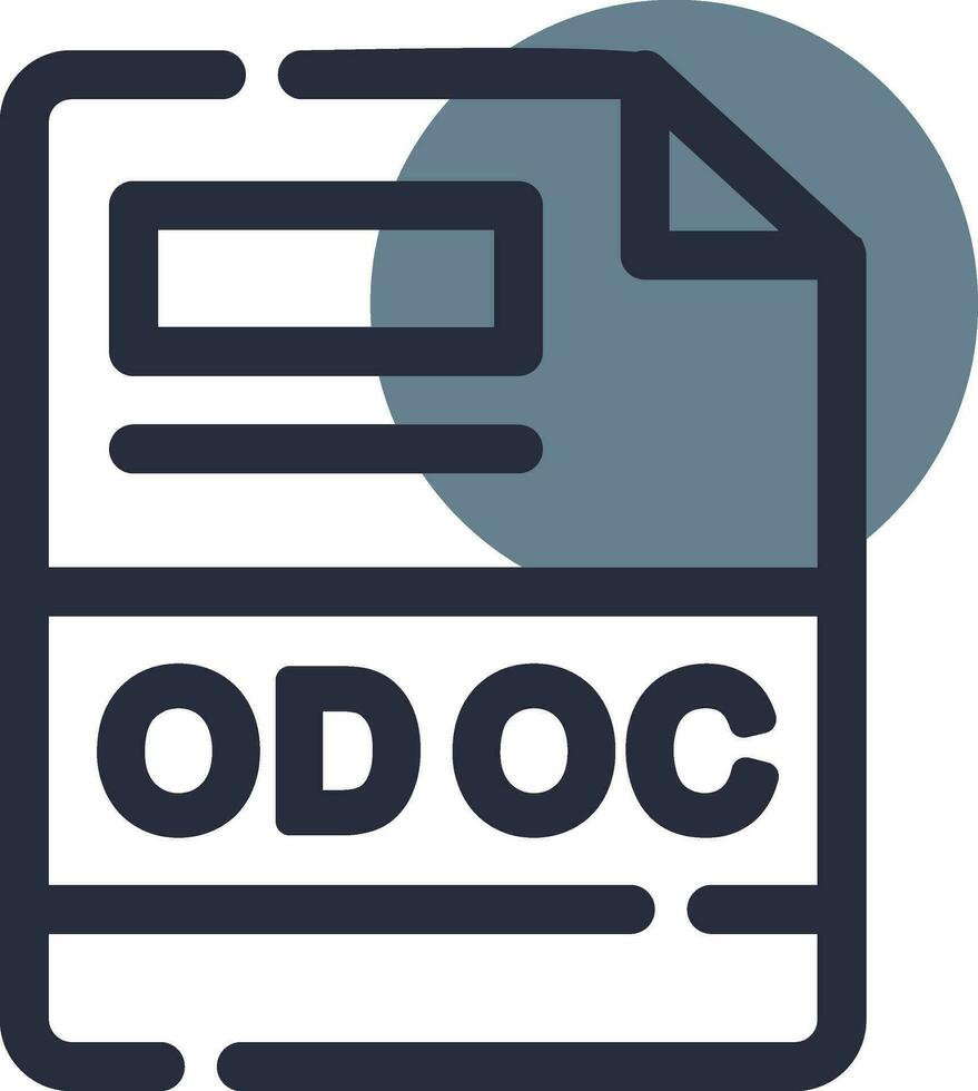 odoc creativo icono diseño vector