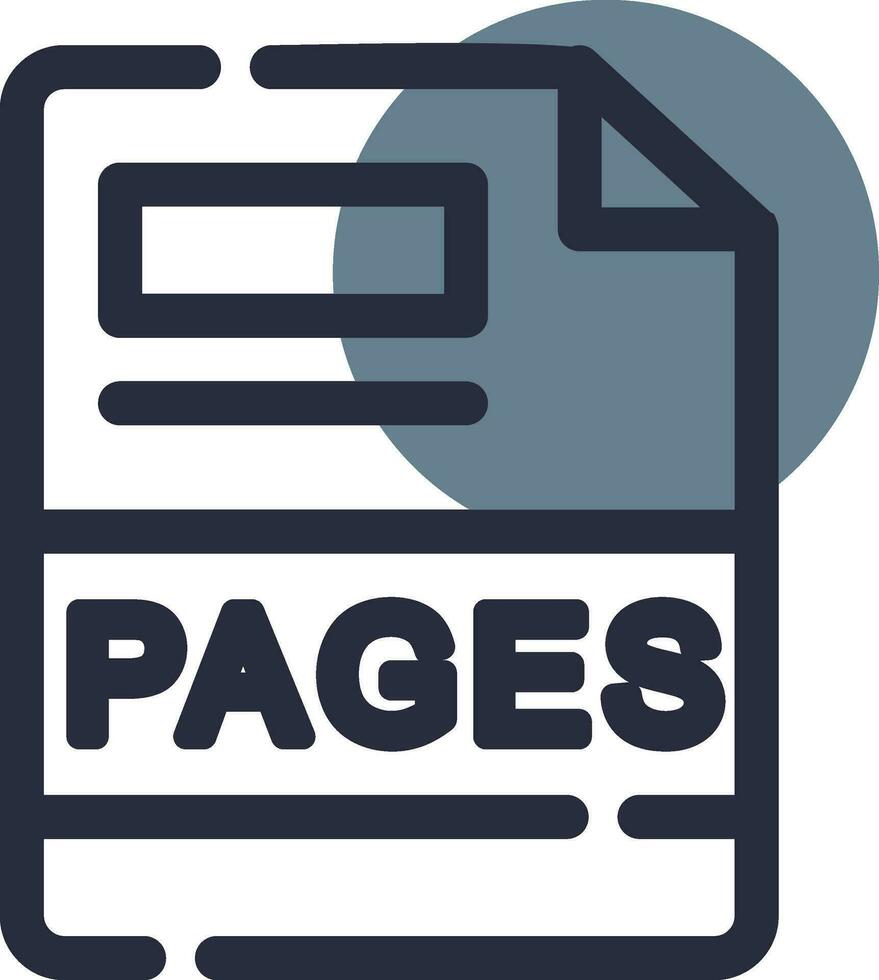 PAGES Creative Icon Design vector