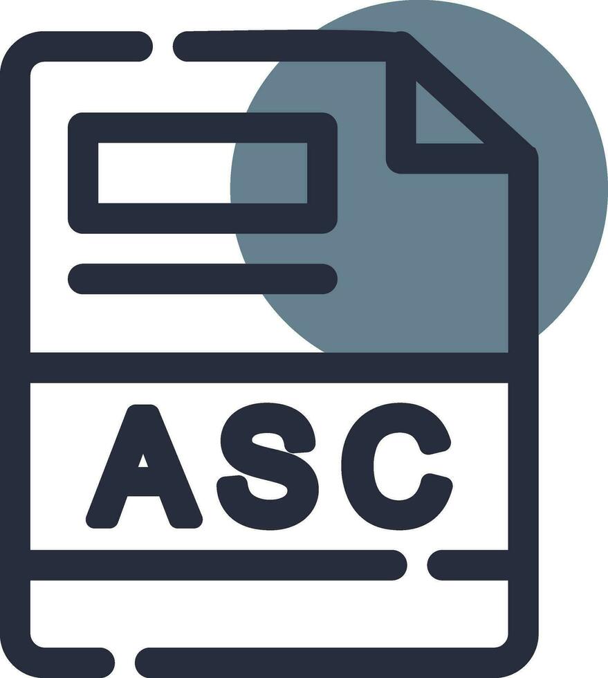 asc creativo icono diseño vector