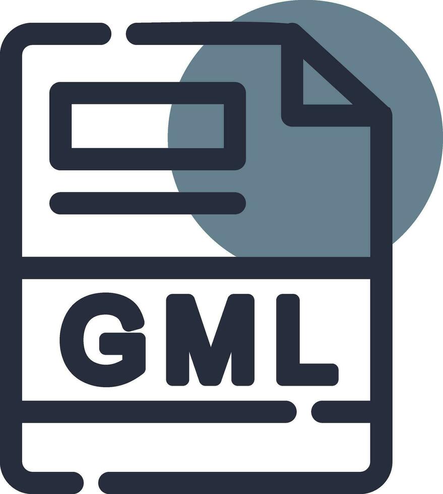 gml creativo icono diseño vector