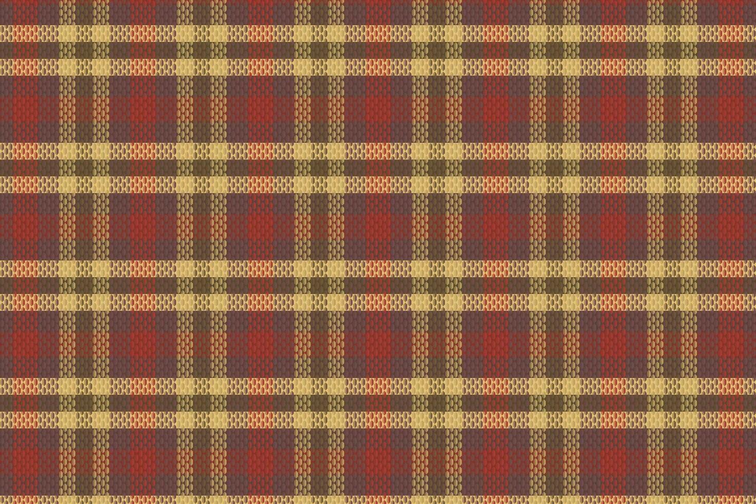 Tartan plaid pattern with texture and coffee color. vector