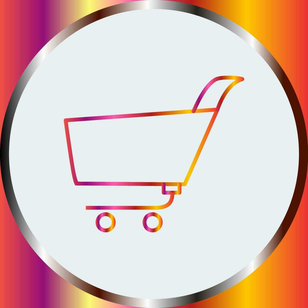 Unique Shopping Cart Vector Icon