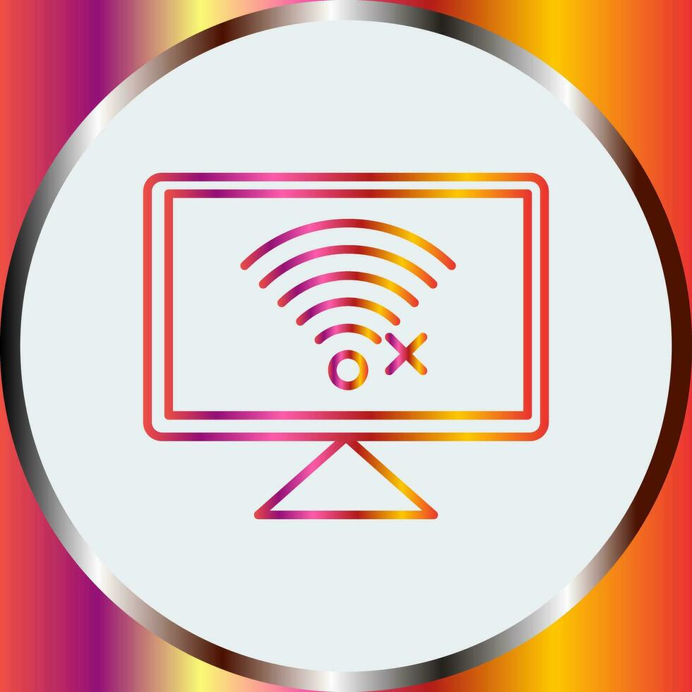 Disconnected Network Vector Icon