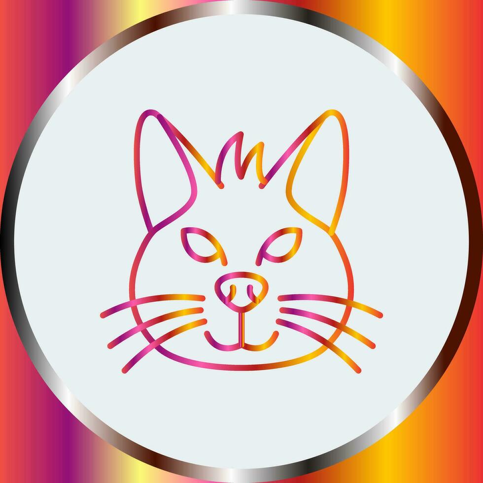 icono de vector de gato