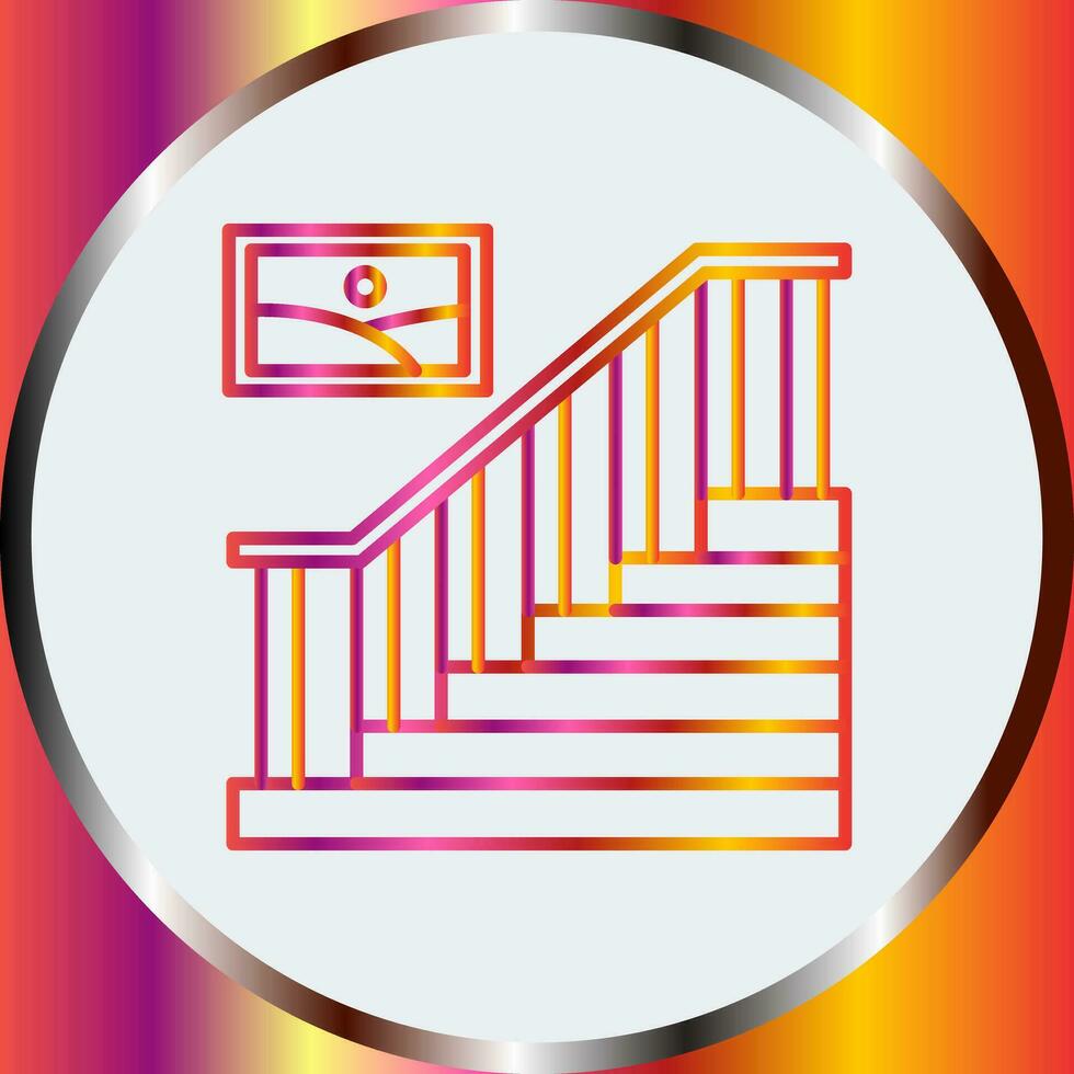 icono de vector de escalera