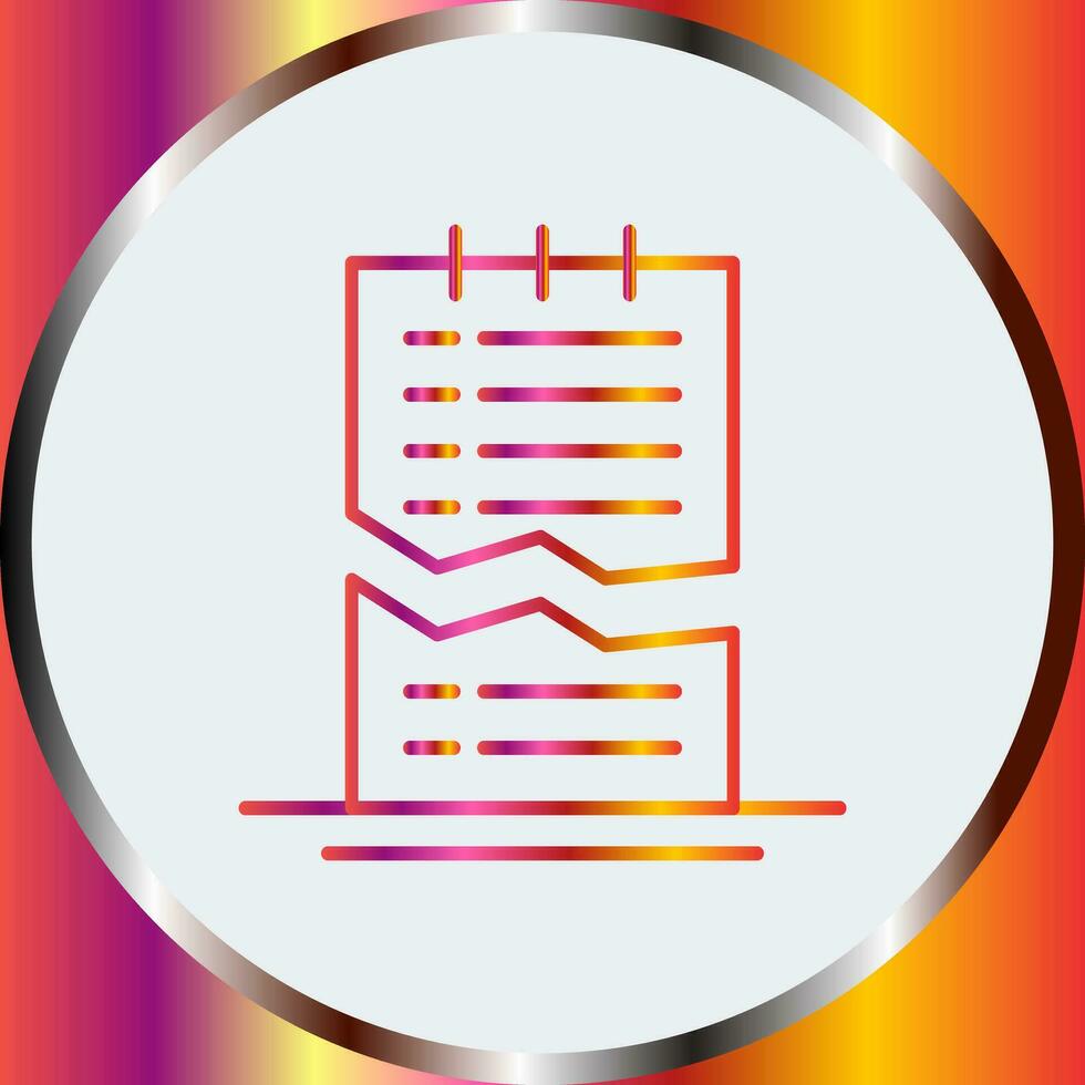 Corrupted List Vector Icon