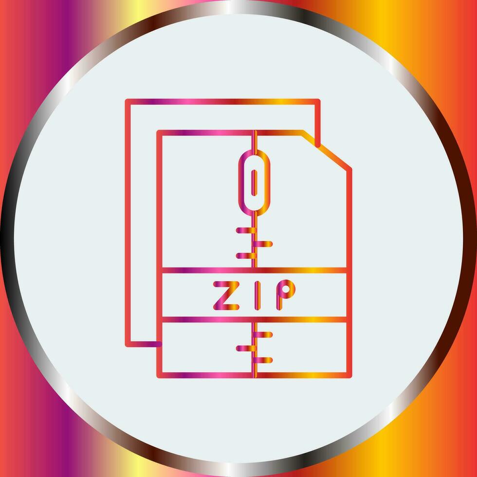 icono de vector de archivo zip