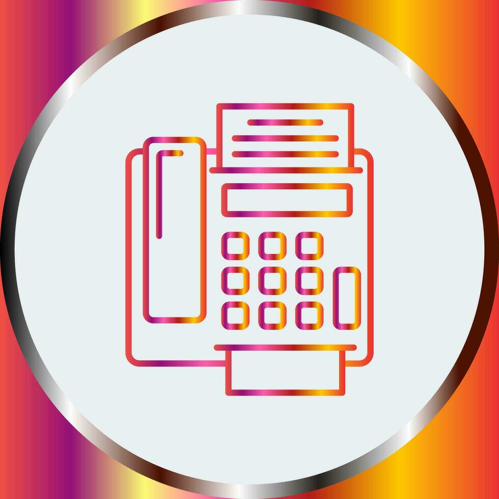 fax Machine Vector Icon