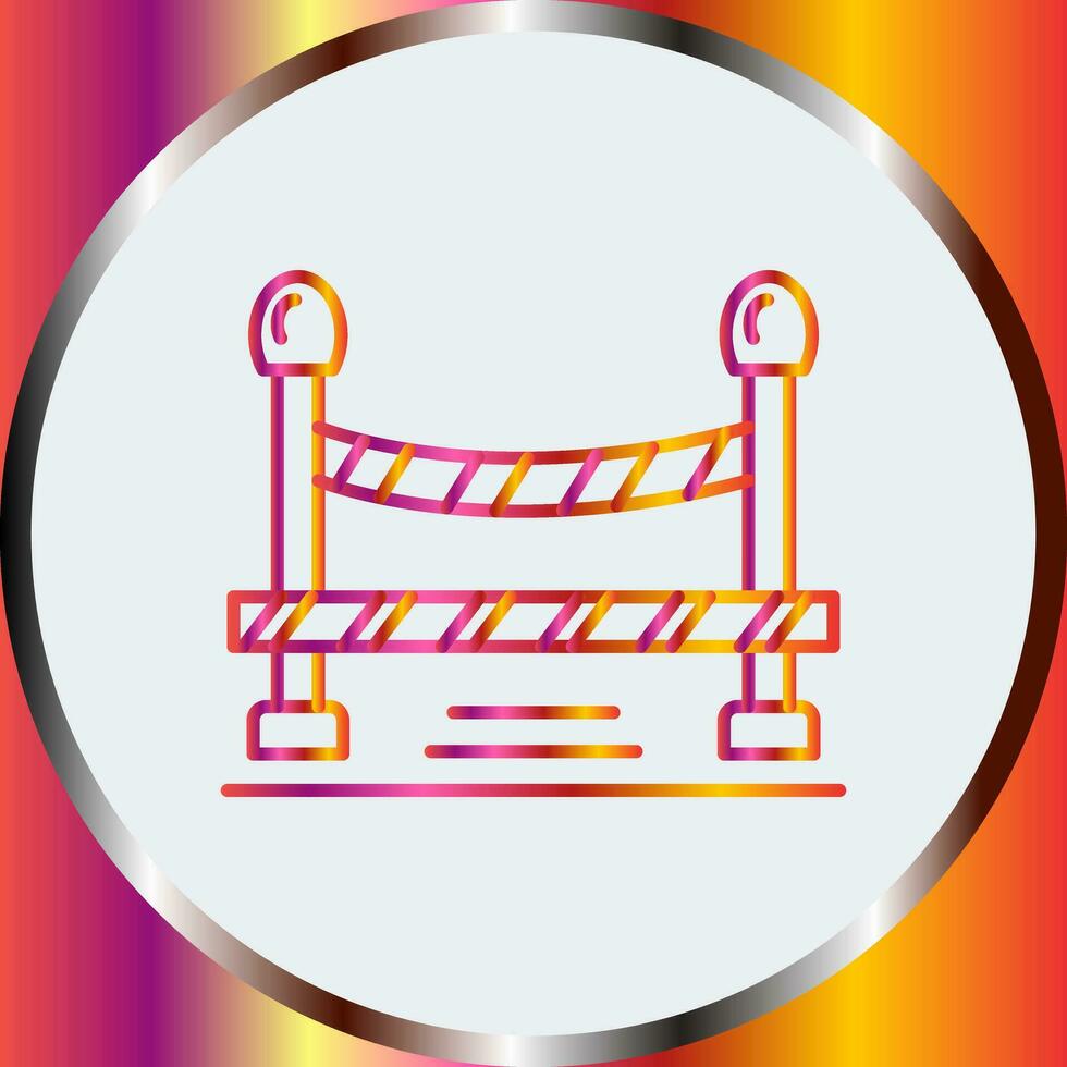 Do Not Cross Line Vector Icon