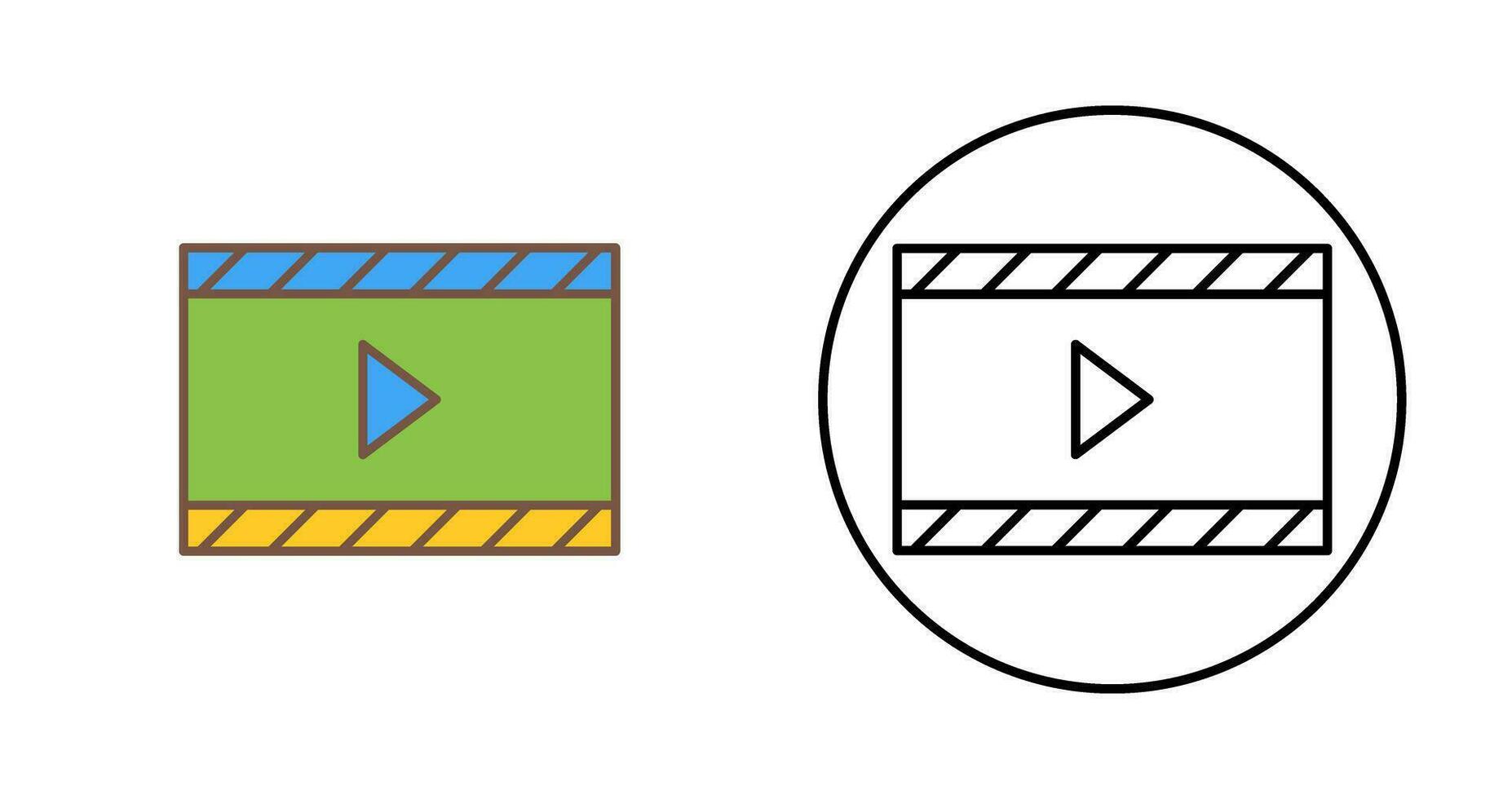 Unique Video and Animation Vector Icon