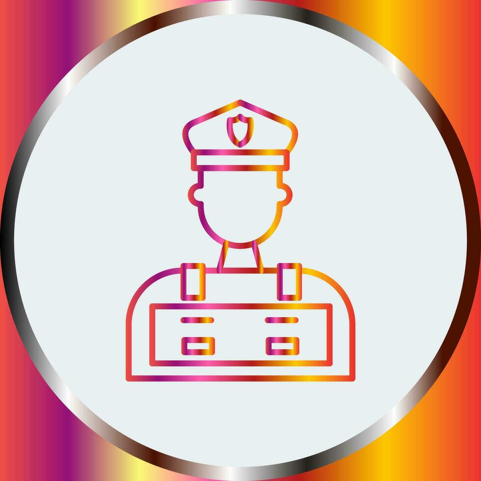 Police Man Vector Icon