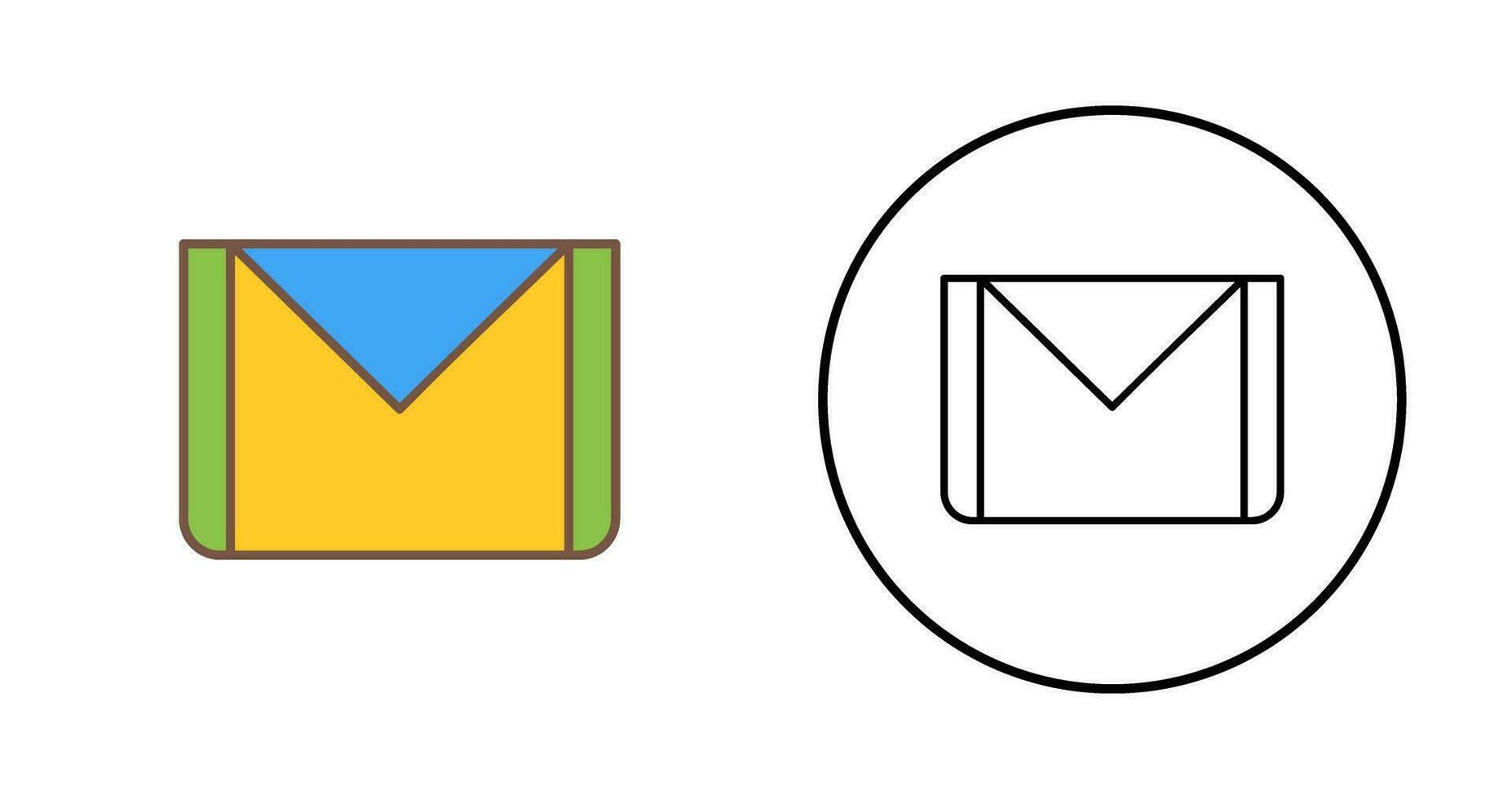 icono de vector de correo electrónico único