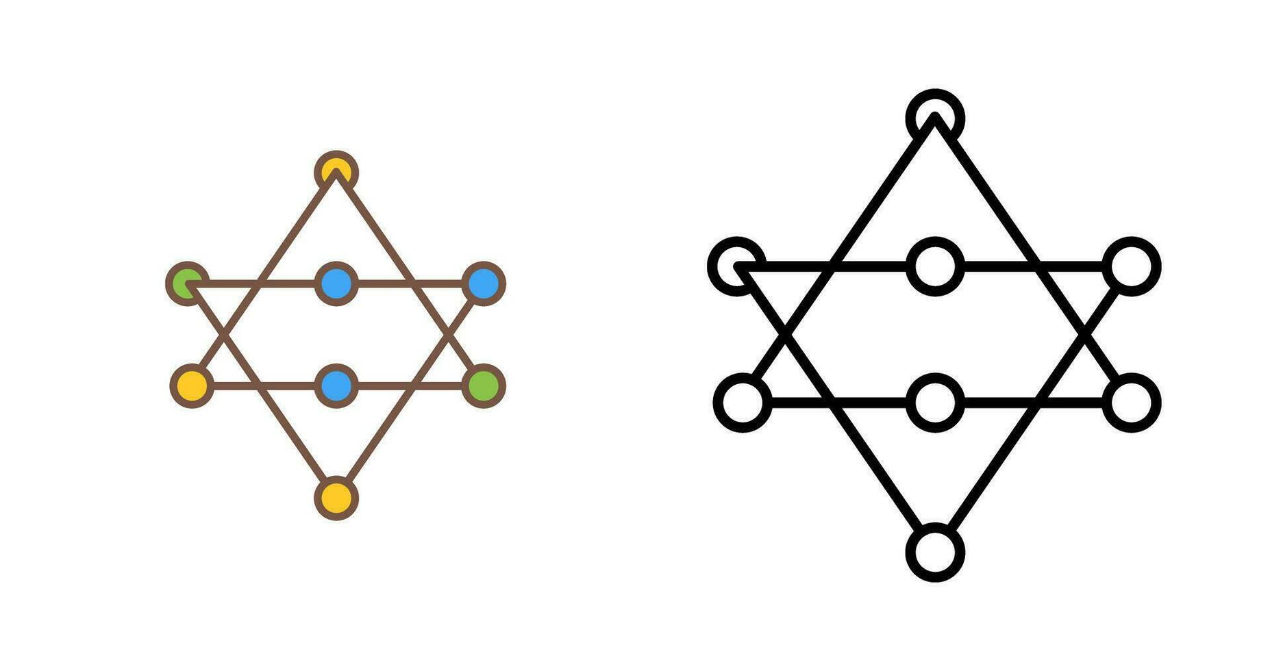 Unique Networks Vector Icon