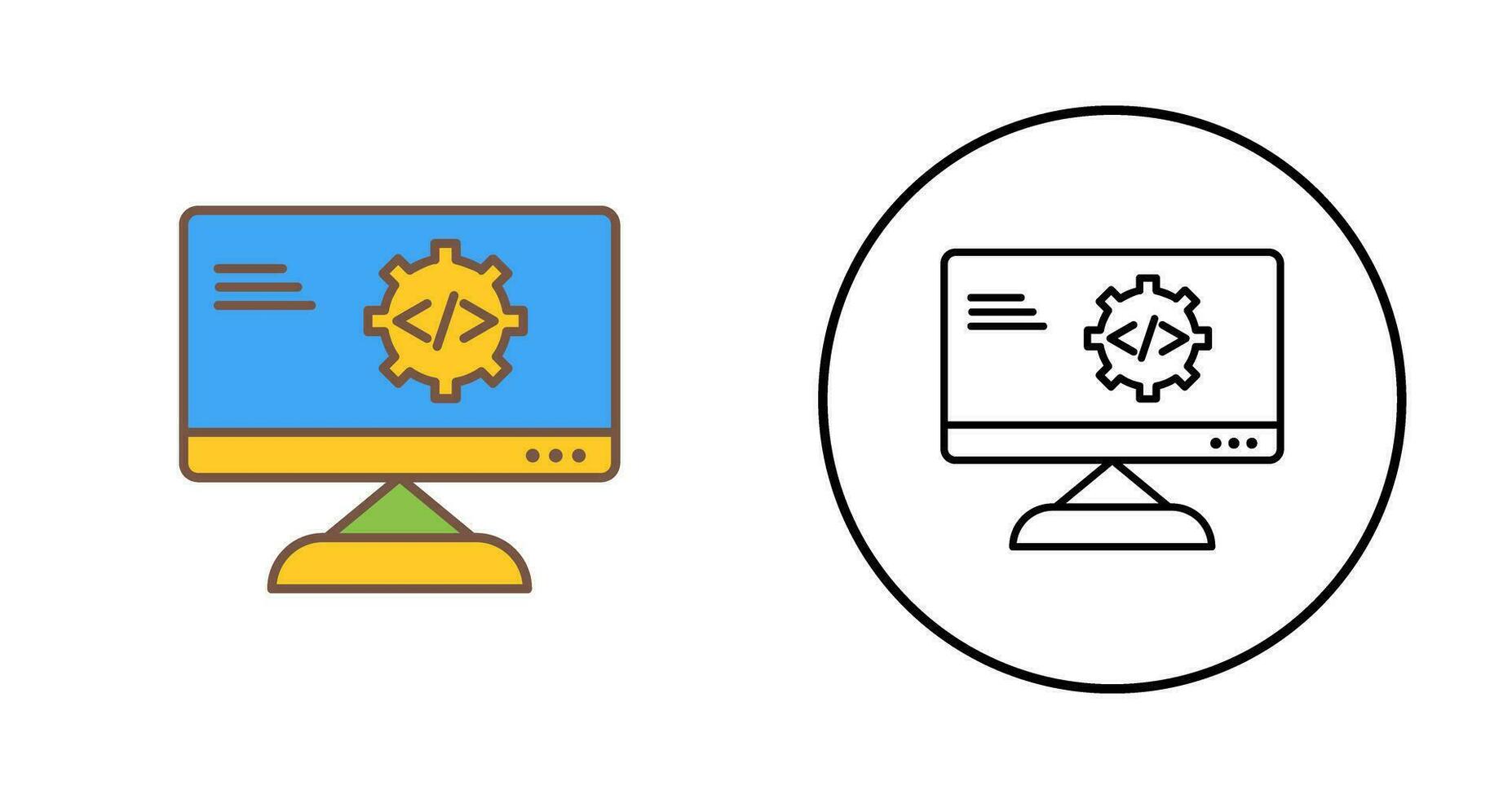 Unique Code Optimization Vector Icon