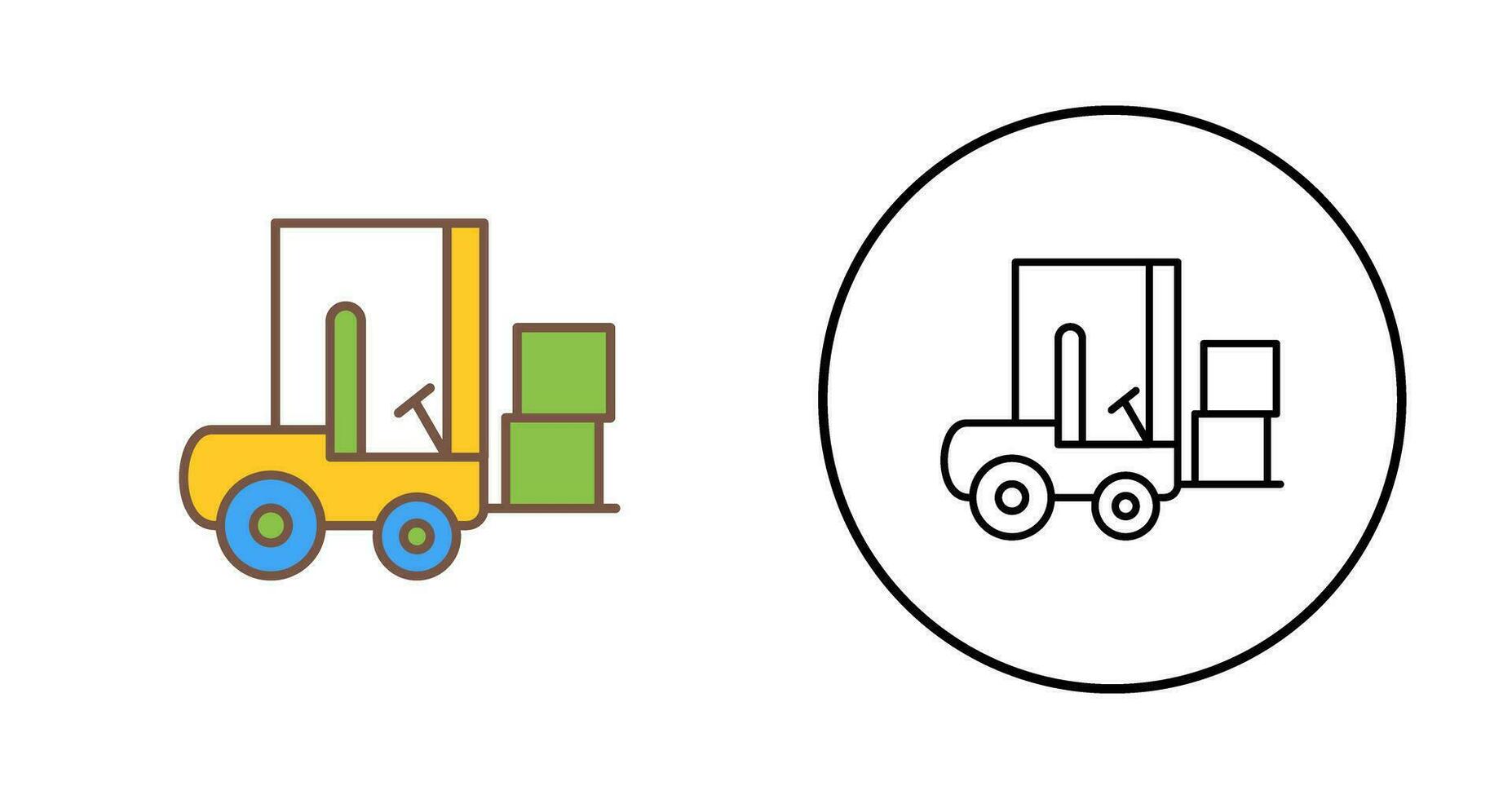 Forklifter Vector Icon