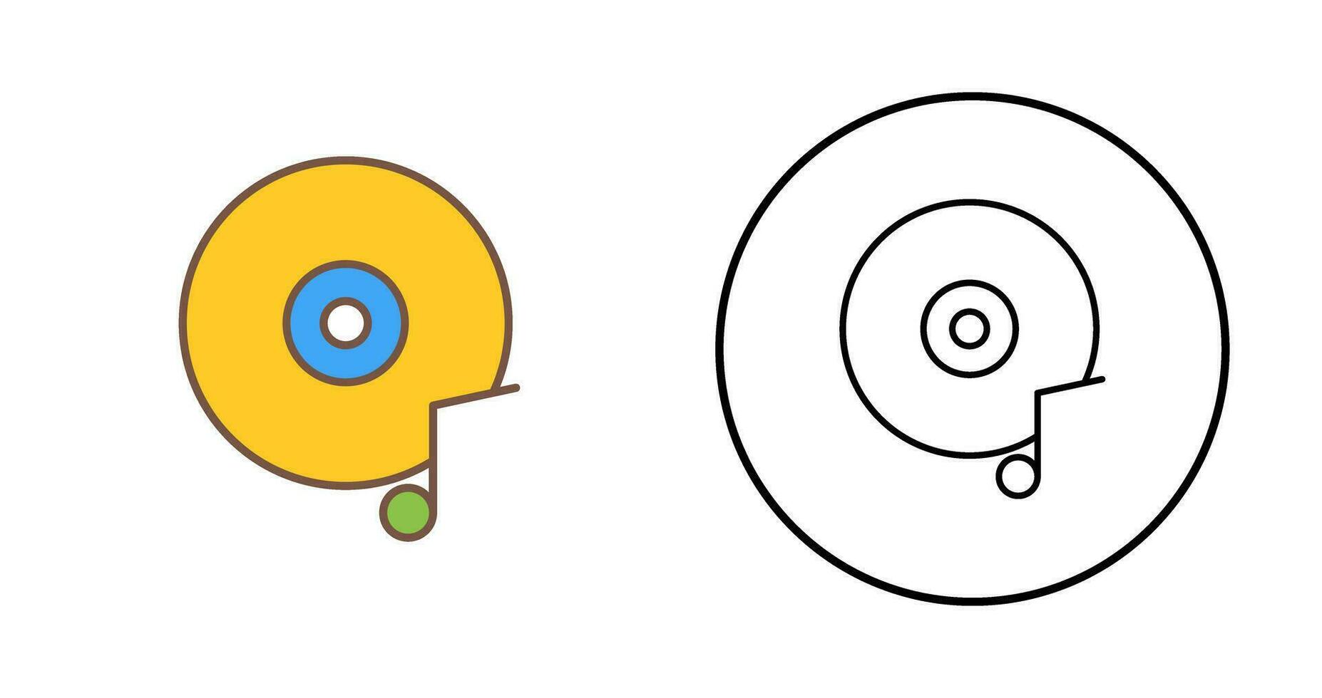 Music CD Vector Icon
